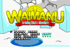 Waimanu - Grinding Blocks Adventure Title Screen